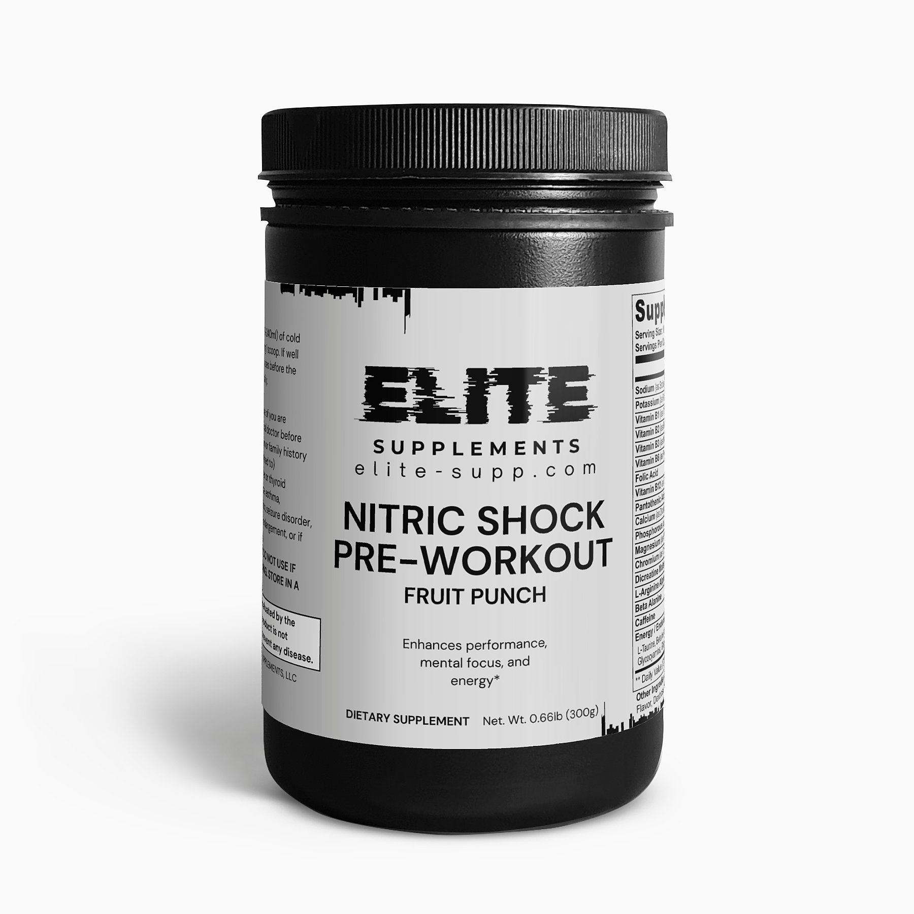 Nitric Shock Pre-Workout Powder (Fruit Punch)