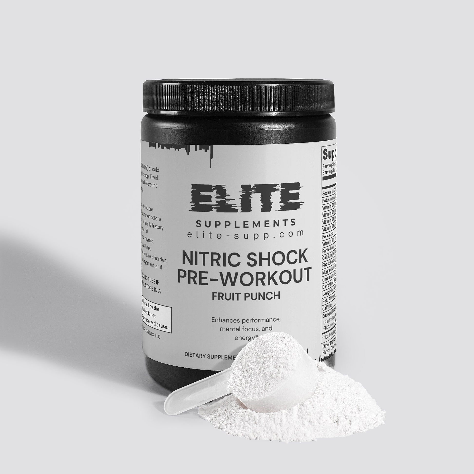 Nitric Shock Pre-Workout Powder (Fruit Punch)
